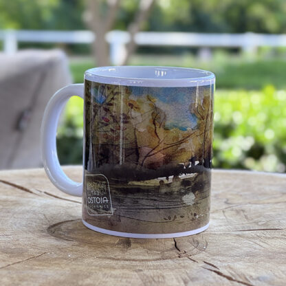 Kubek ceramiczny z koniem | jesień - obrazek 2