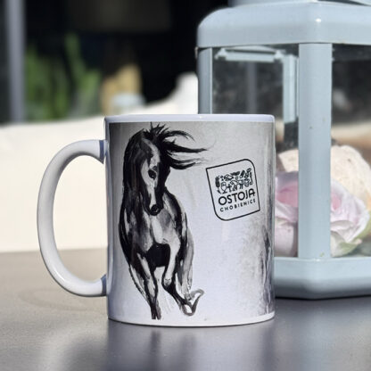 Kubek ceramiczny z parą koni - obrazek 2